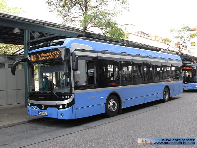 Ex MVG München Leihfahrzeug EBUSCO 2.2 HV Elektrobus - Wagen 4011