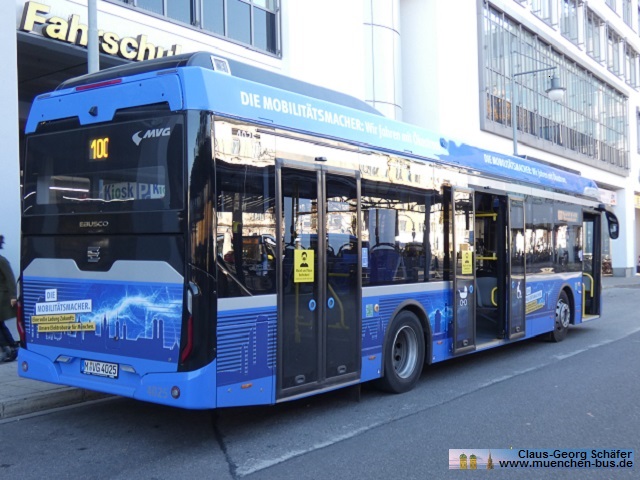 MVG München EBUSCO 2.2 HV Elektrobus - Wagen 4025