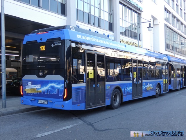 MVG München EBUSCO 2.2 HV Elektrobus - Wagen 4028