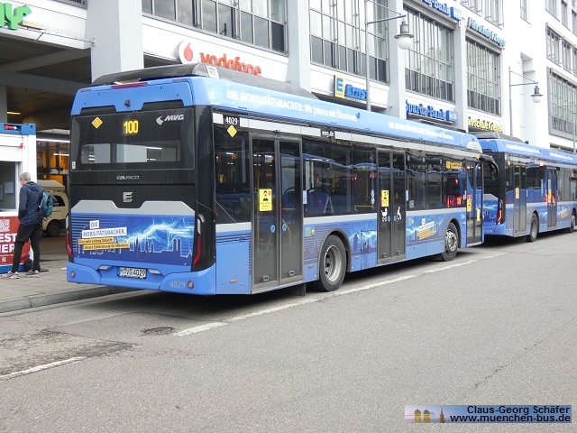 MVG München EBUSCO 2.2 HV Elektrobus - Wagen 4029